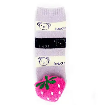 Oem Custom 3d cartoon pattern newborn cotton ankle socks non slip infant rubber sole toddler Socks baby cute kids