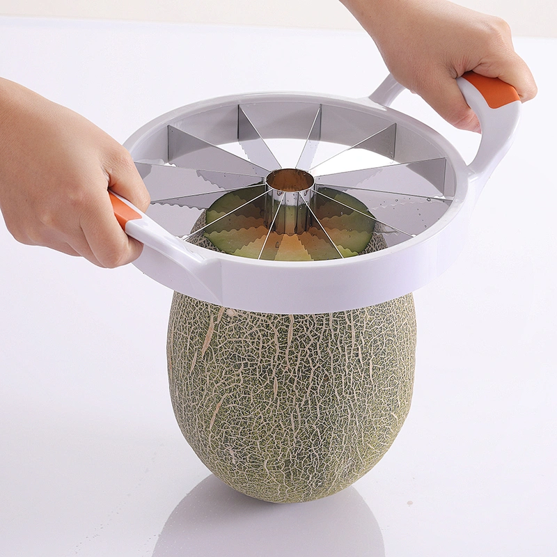 Top manufacturer cheap plastic stainless steel fruit tools melon cutter