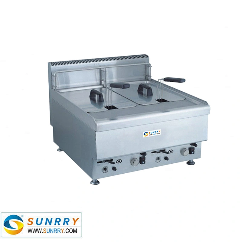 Commercial Gas Chips Fryer Machine Countertop 10L Liters CE Approved Potato Frying Machine