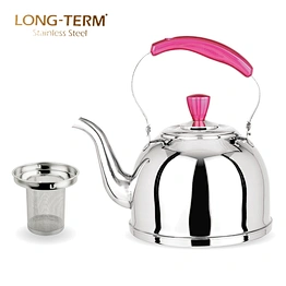L21601302 1.5L Indian Bakelite Knob Stainless Steel Tea Pot Kettle