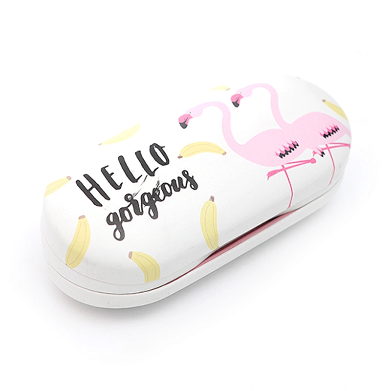 Fashion custom design dual spectacle hard case with contact lens and mirror inside