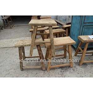 Reclaimed Wood Antique Stool