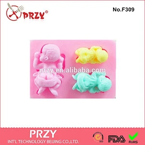 Food-grade silicone mold 3D baby cake decorating tools cake mould