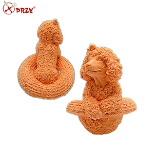 Puppy with a hat 3d silicone soap mold silicone molds for soap customer silicone mould