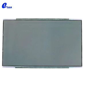 2 line digits lcd custom shaped display