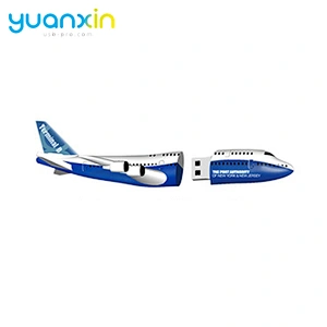 Custom Airplane Usb Stick High Speed Usb Flash Soft Pvc Memory Stick