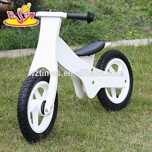 2018 New design wooden white balance bike children wooden white balance bike baby wooden white balance bike W16C154