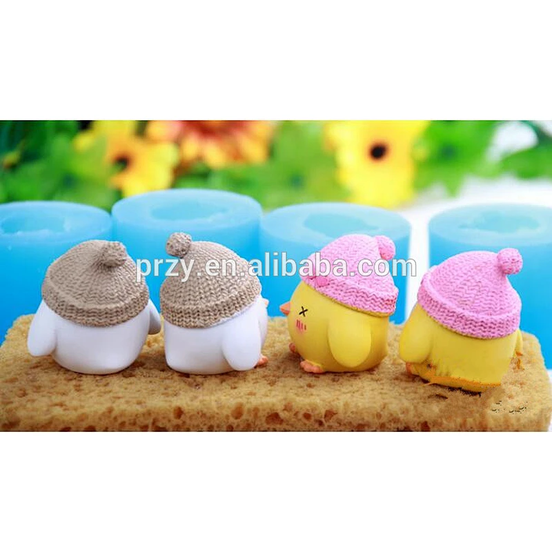 Chicken Silicone mold 3D chickens soap mould candle mould