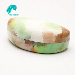 CMYK Printing Vibrant Watercolor Sunglasses Case for Outdoor Activities