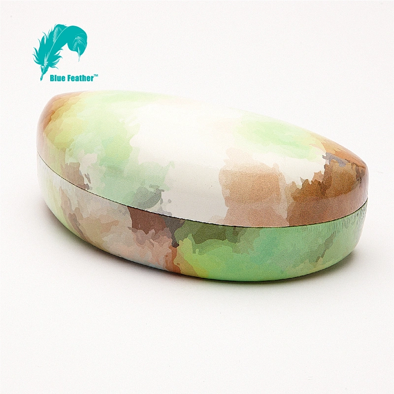 CMYK Printing Vibrant Watercolor Sunglasses Case for Outdoor Activities