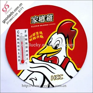 Beautiful flower shape ]magnet fridge sticker thermometer