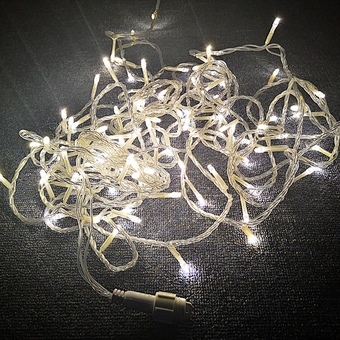 100Leds Christmas Decoration Warm White Flexible Fairy String Light Plug In With EU US Adapter