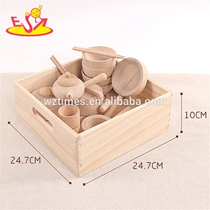 2018 großhandel neue design holzrollenspielzeug kinder natürliche holzrollenspielzeug lustiges kind holzrollenspielzeug W10B178