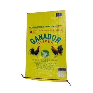 Factory supply customized plastic pp woven rice packaging bag 5kg 10kg 25kg
