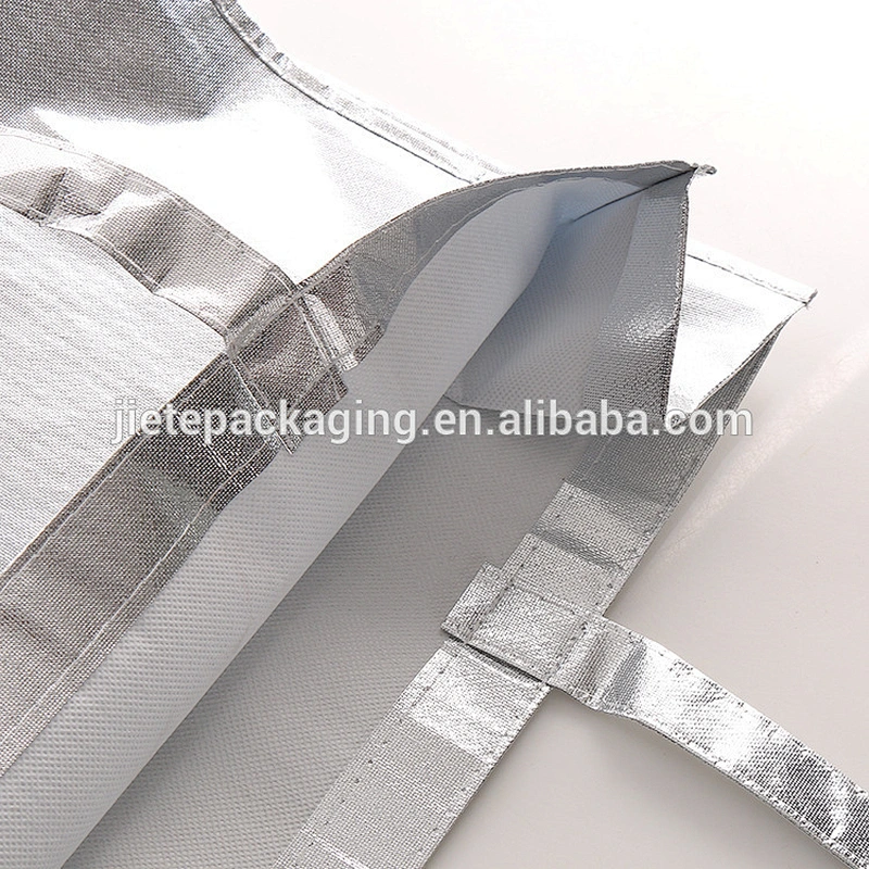 new products custom recycled non woven gold gift shopping bag with handle