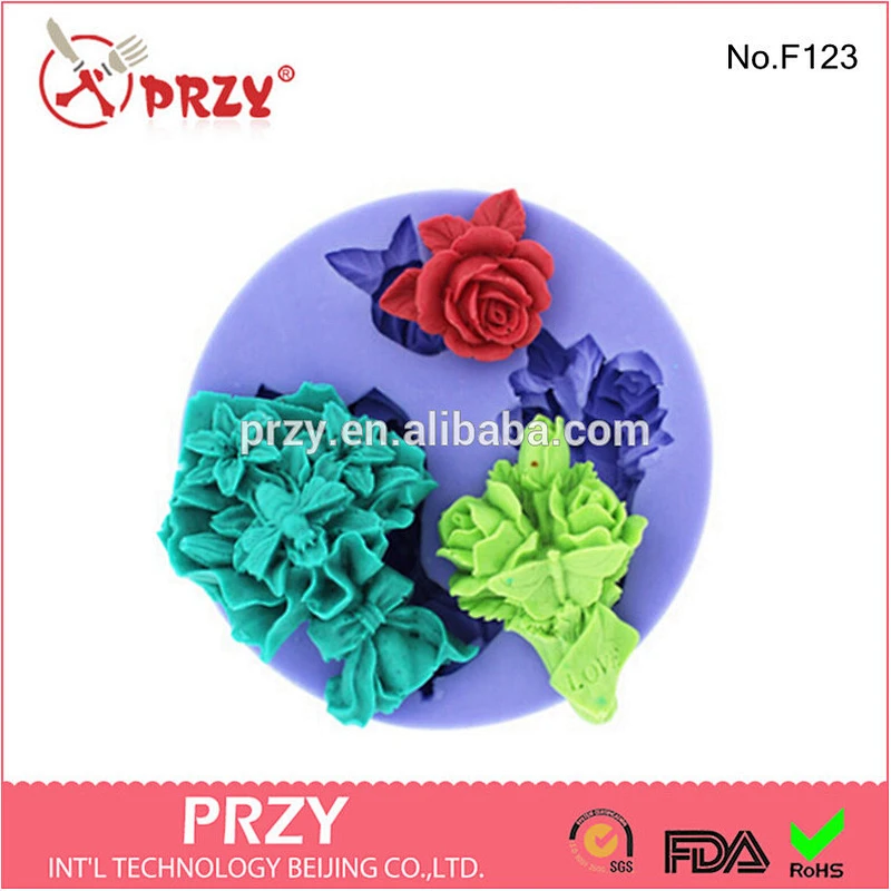 Mold moldelling fondant cake decorations