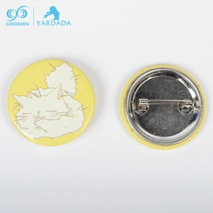Metal Pin Round Badges, Round Tinplate Button Badges