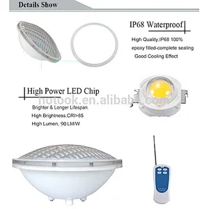 High Power 18W 36W 54W IP68 LED Par56 Pool Light with Niche