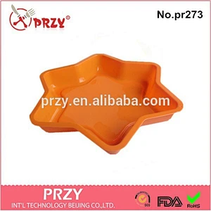 pr273 2016 newest star shape silicone cake mold , silicone cake pop mold