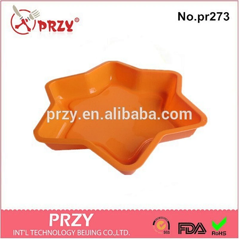 pr273 2016 newest star shape silicone cake mold , silicone cake pop mold