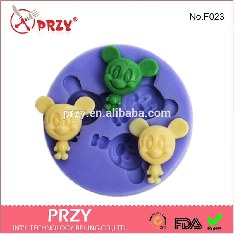 Decorative Silicone Mickey Mouse fondant mold