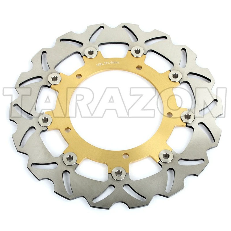 motorcycle 300mm front wave float brake disc rotor for Yamaha YZF R6