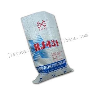 Factory sale professional white plastic laminated 25kg pp cement bag