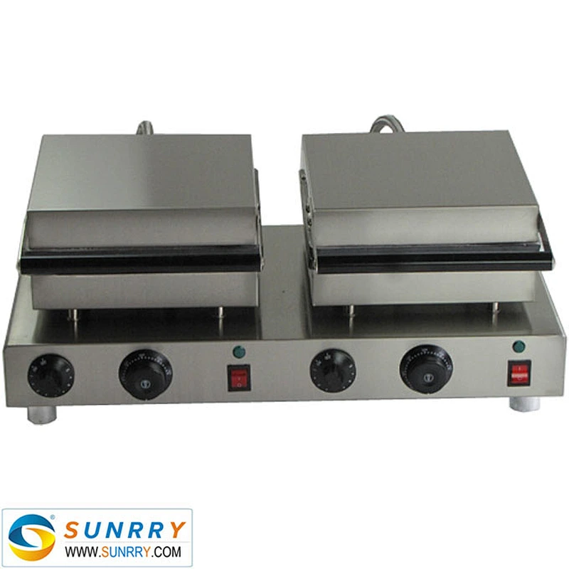 Electric industrial waffle machine hot cake maker square and cylinder food making machine