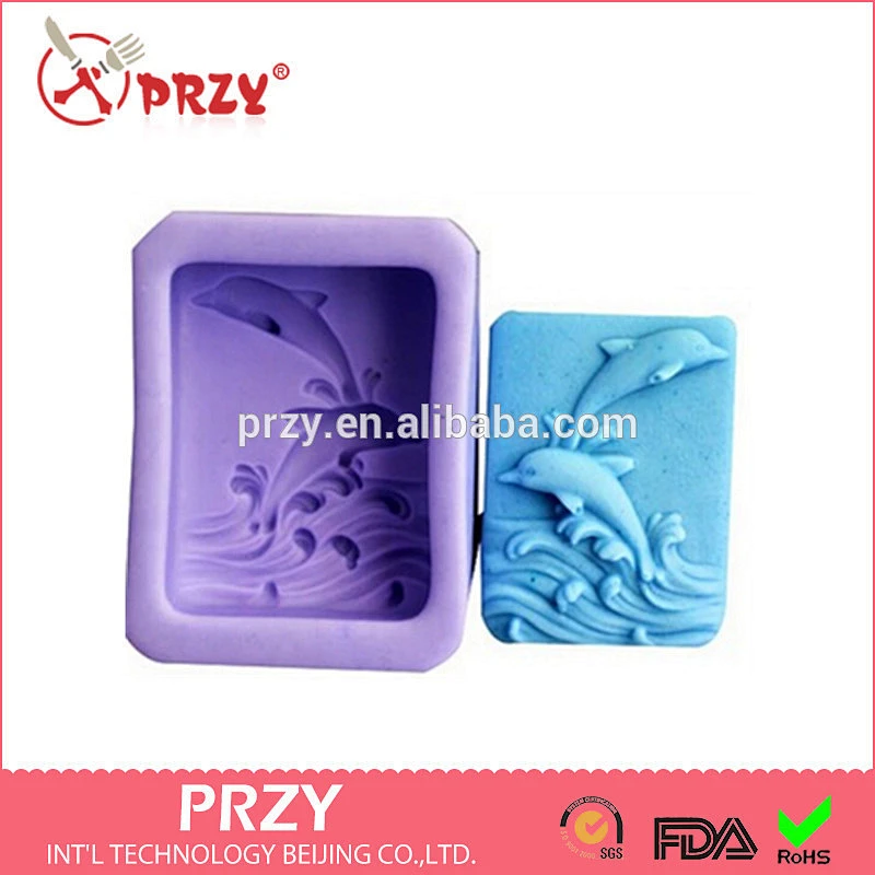 PRZY Dolphins silicone soap mold