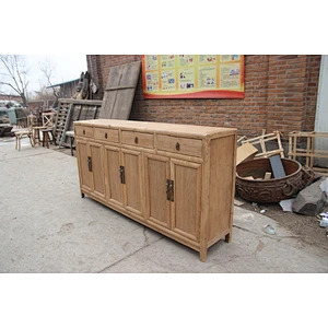 Reclaimed antique natual wood buffet sideboard