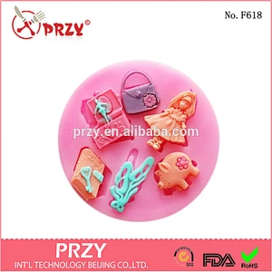 F619 PRZY High Quality Cake Decorating Fondant Silicone Pudding Mold