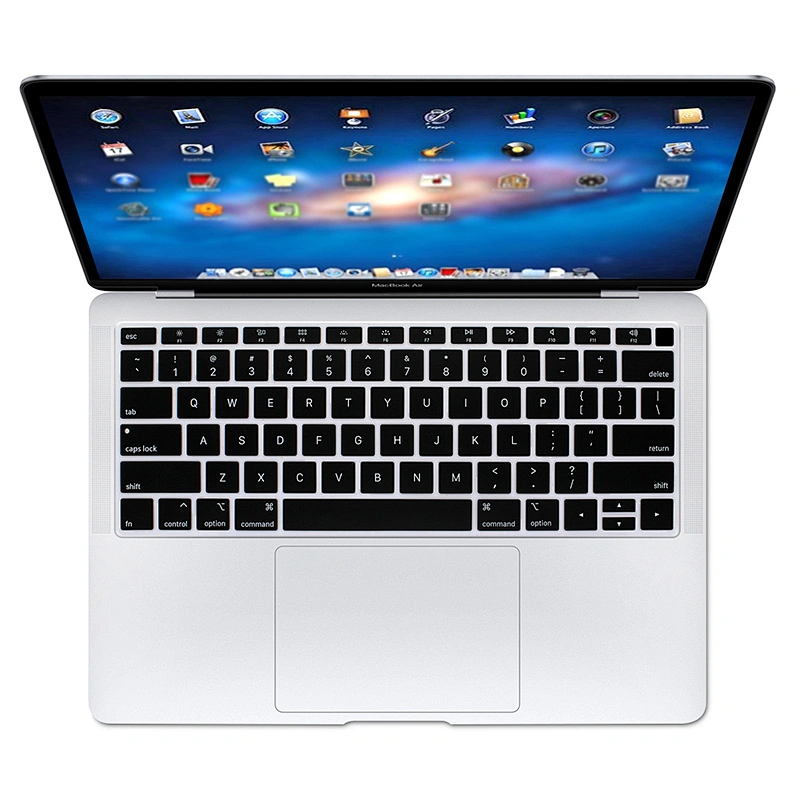 english laptop keyboard Silicone Keyboard Cover skin for MacBook Newest Air 13 Inch 2018 Release A1932 with Retina Display