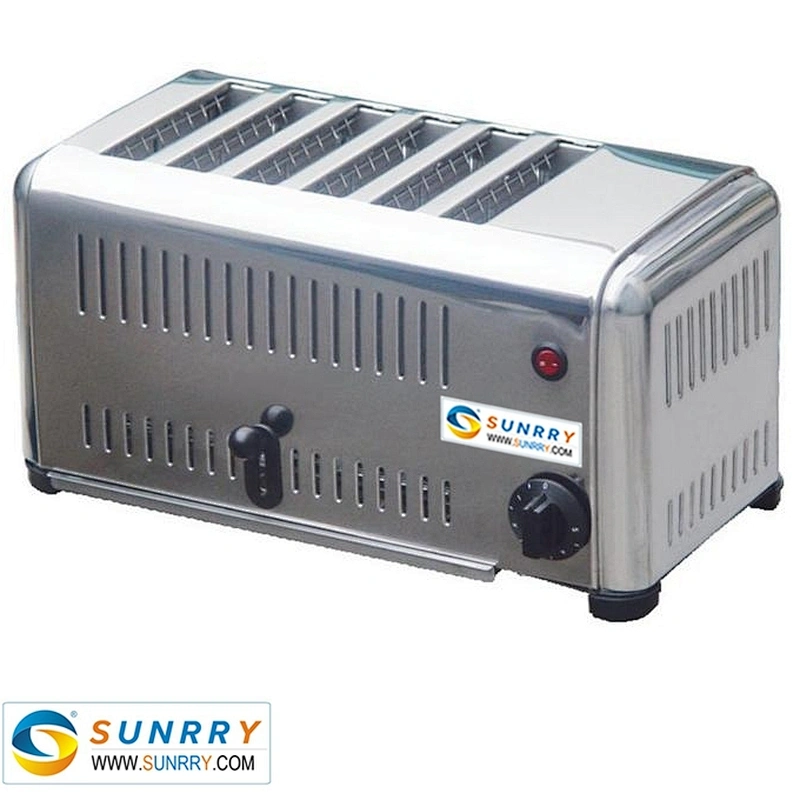Hot sale commercial electric stainless steel 6 slice toaster machine