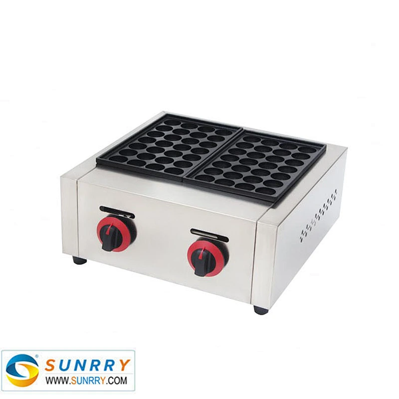Popular Automatic Stainless Steel Commercial Takoyaki Making Machine and Gas Fish Ball Machine