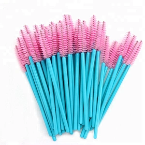 private label 120pcs disposable eyelash extension brush mascara wands lashes makeup brush applicator for eyelash extensions