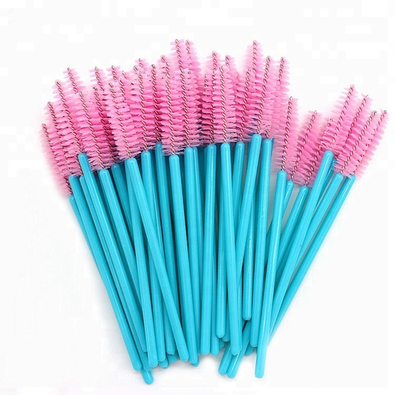 private label 120pcs disposable eyelash extension brush mascara wands lashes makeup brush applicator for eyelash extensions