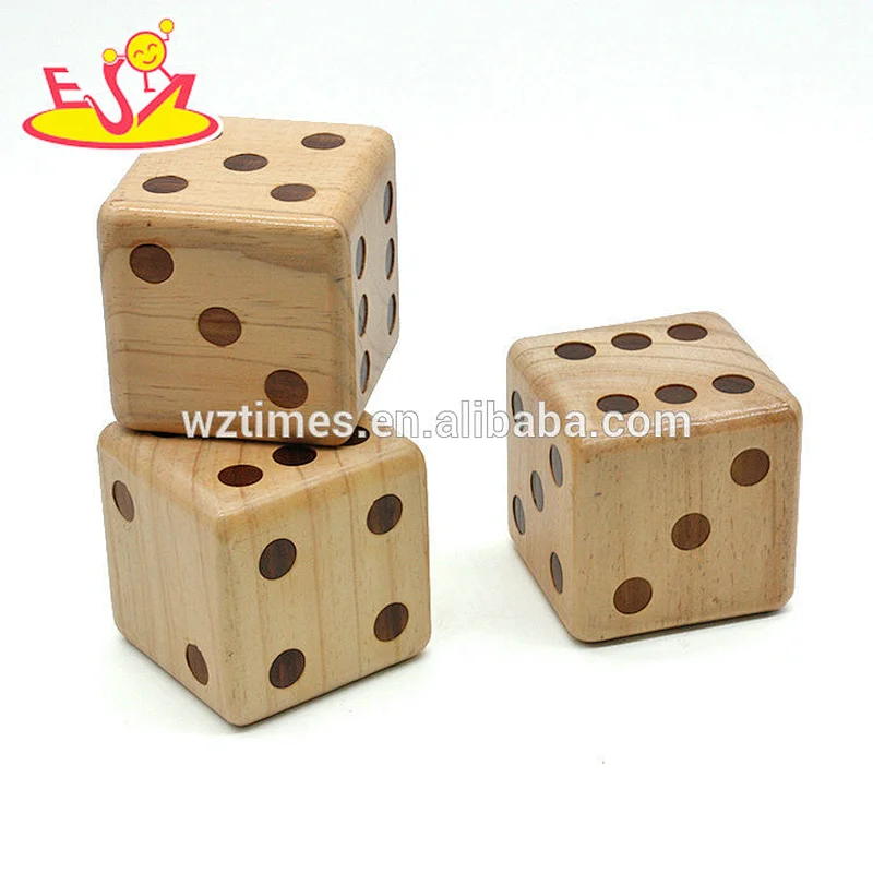 wholesale cheap funny wooden dice games for kids W01A307