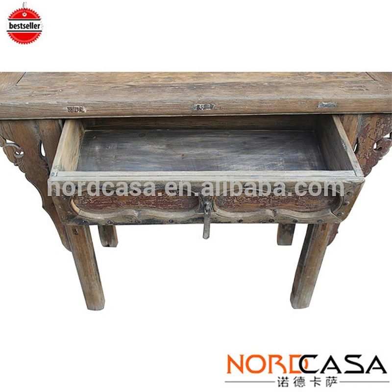Wholesale best selling Chinese antique reproduction furniture reclaimed wood vintage long console table