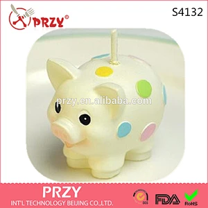 S4132 PRZY Zodiac pig silicone candle molds wholesale cute handmade soap mold silicone mould