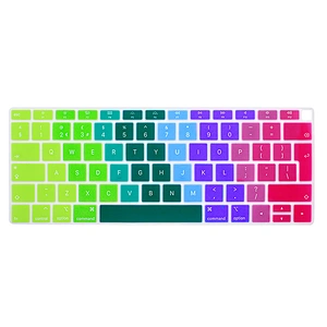 Silicone gradient color film English Keyboard Cover Skin Protector Film For Mabook Air 13