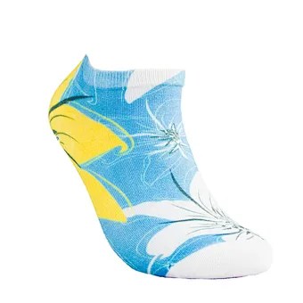 Customized Design Colorful 3D Digital Photo Print Bamboo Yarn Socks