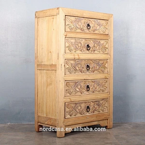 Chinese home decor aged antique furniture living room cabinet