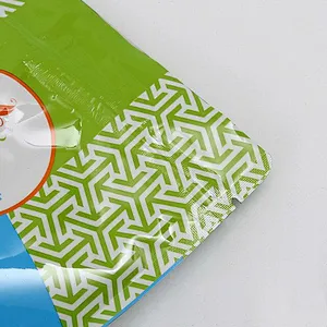 Green PE bag for snack packaging wholesale