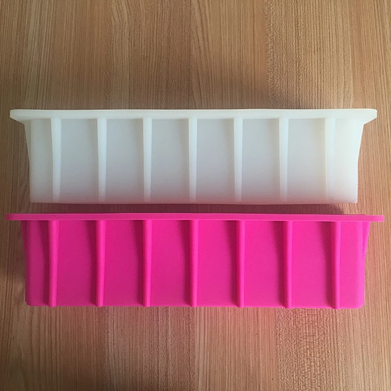Silicone toast rectangle soap mold bathroom bar loaf Soap silicone molds