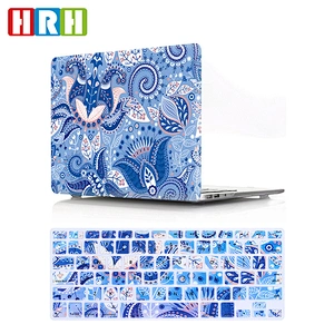 2 in 1 Paisley Flower hard case and silicone keyboard cover laptop case printed logo china for mac for macbook air 11 inch case