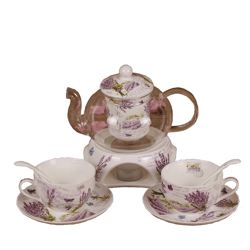 High Quality Porcelain Tea Cup Set 14 pcs Coffee Kettle Set Gift Box Packing Ceramic Tea Pot Set