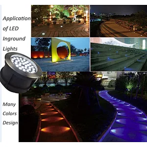 Premium IP68 Waterproof Buried Recessed LED Underground Light 18W White LED Inground Light