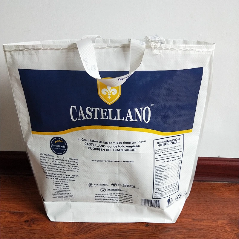 Custom wholesale white non-woven bag with portable bag for shopping