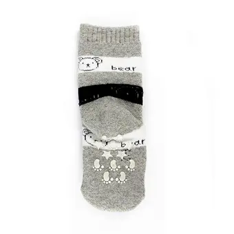 Oem Custom 3d cartoon pattern newborn cotton ankle socks non slip infant rubber sole toddler Socks baby cute kids