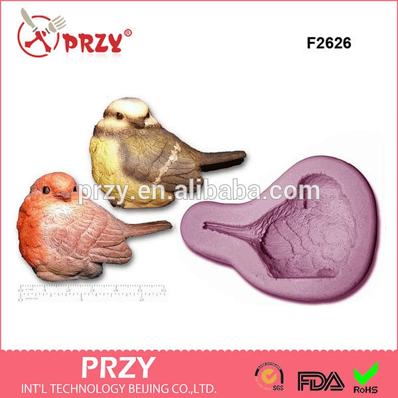 F2626 seagull shape mold for fondant , sparrow shape mold ,bird shape silicone fondat mold for cake decoration